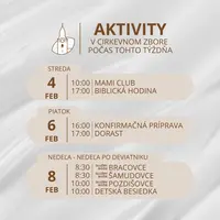 Aktivity na tento týždeň