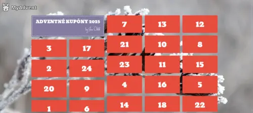 Adventné kupóny na rok 2025